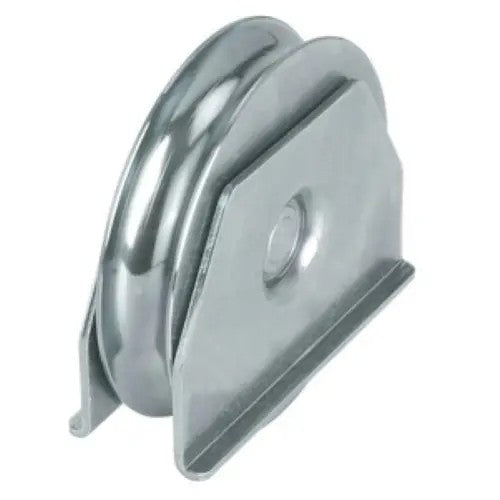 RUOTA 2 CUSCINETTI SUPPORTO LATERALE GOLA TONDA - DIAM. 100