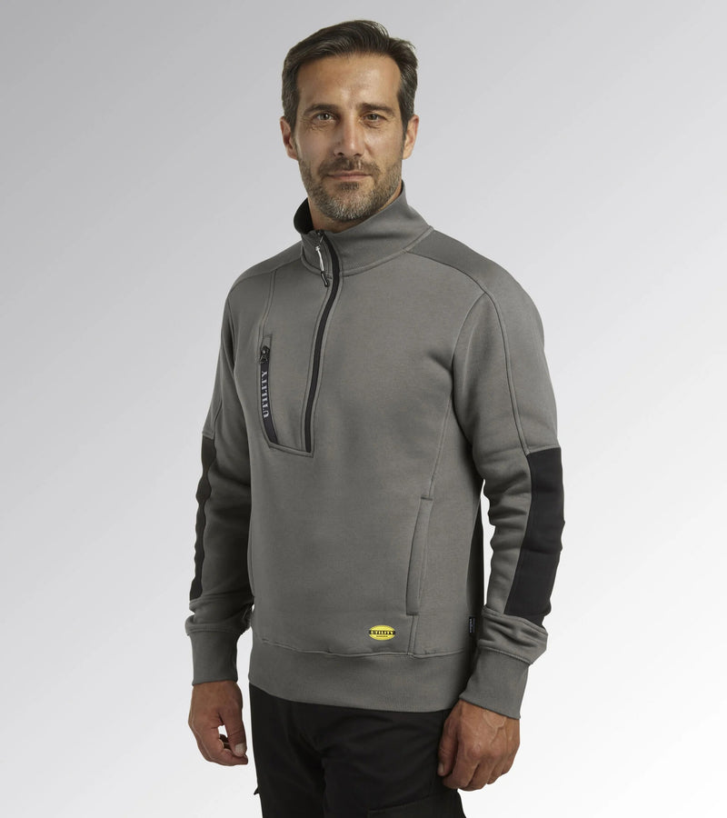 DIADORA UTILITY FELPA SWEATSHIRT HZ LITEWORK - GRIGIO ACCIAIO
