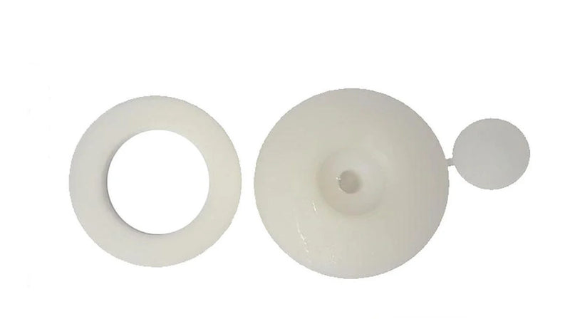 RONDELLA LARGA IN NYLON BIANCA SENZA GAMBO CON GUARNIZIONE E CAPPUCCIO