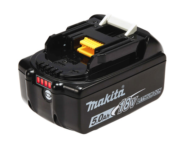 MAKITA COMBO DLX3119TJ: TRAPANO AVVITATORE DHP484 + TASSELLATORE DHR243 + SMERIGLIATRICE DGA513 + 3 BATTERIE 5.0 AH BL1850B + 2 VALIGETTE MAKPAC