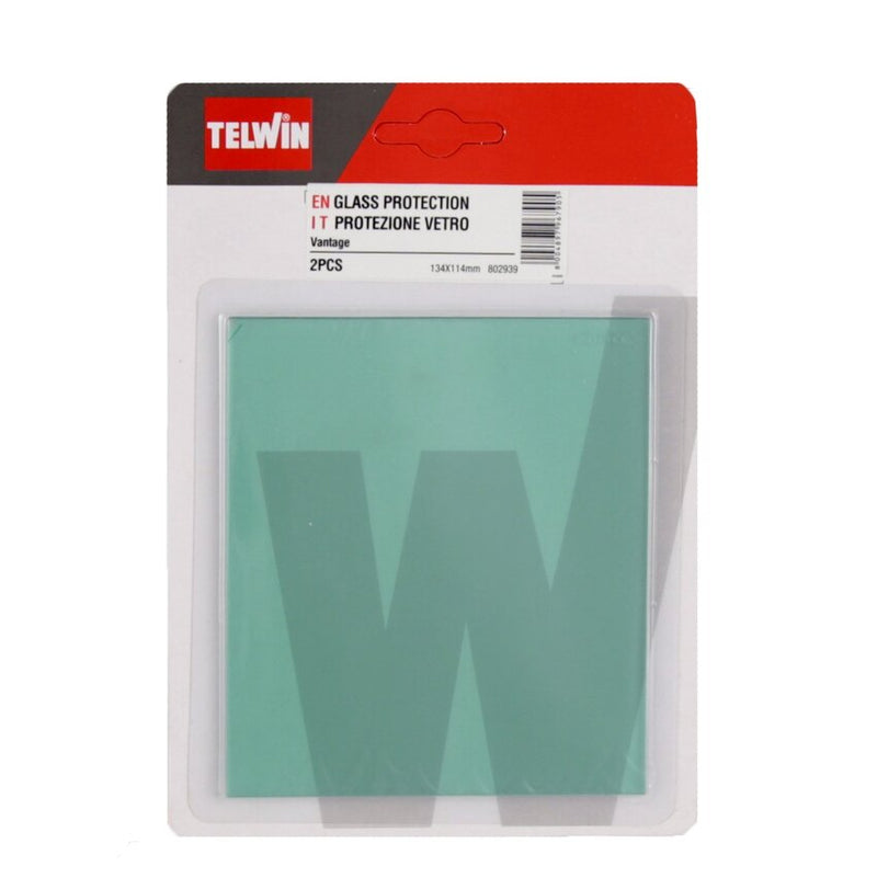 TELWIN - KIT VETRO ESTERNO 114X134 MM - 802939 - RICAMBIO WELDING HELMETS