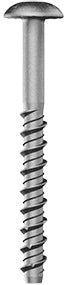 VITE ZINCATA STEEL SAVER 500H TESTA TONDA CON FALSA RONDELLA FLANGIATA PER CALCESTRUZZO - 10 X 100