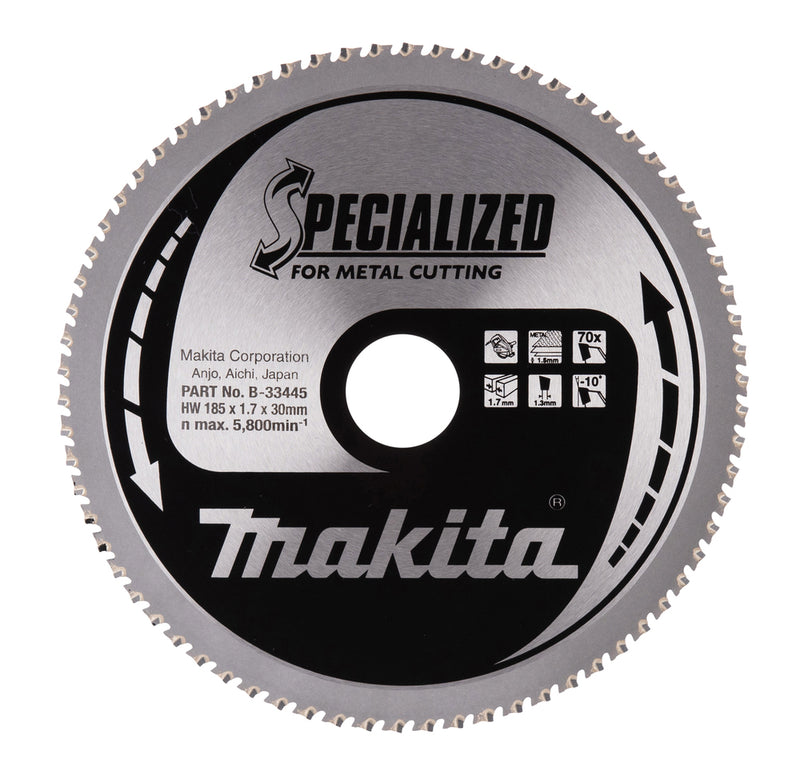 MAKITA - LAMA SPECIALIZED METALLO 185X30X70 - ACCESSORI