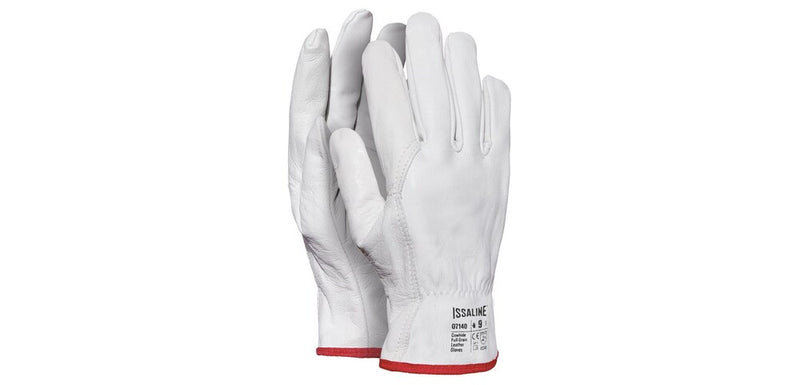 ISSALINE - GUANTO PIENO FIORE BOVINO - BIANCO - 2 CATEG. AB