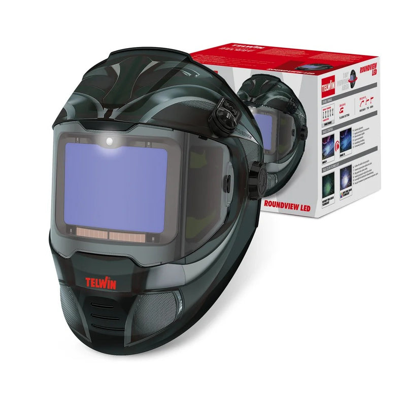 TELWIN - ROUNDVIEW LED MASCHERA MMA/MIG - MAG/TIG - 804800 - WELDING HELMETS