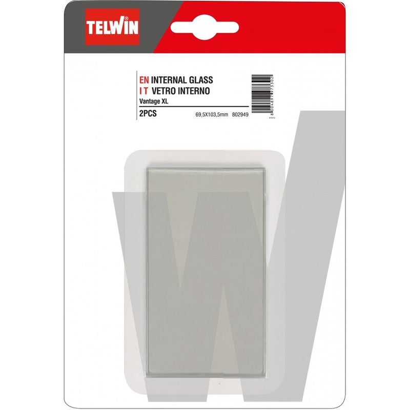 TELWIN KIT 2 PEZZI VETRO INTERNO 69.5X103.5 MM - 802949 - RICAMBIO WELDING HELMETS