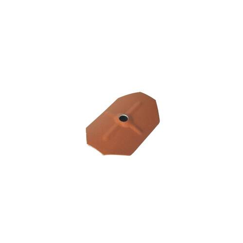 CAPPELLOTTO OTTAGONALE PER COPPO MARRONE RAME RAL 8004