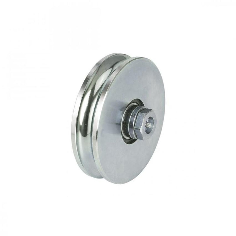 RUOTA 2 CUSCINETTI CON INGRASSATORE GOLA TONDA - DIAM. 140