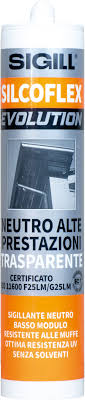 SILCOFLEX EVOLUTION - ADESIVO SIGILLANTE NEUTRO ALTE PRESTAZIONI - TRASPARENTE 280ML.
