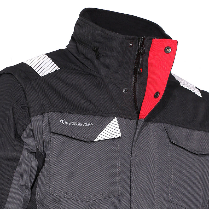ISSALINE - GIUBBINO INVERNALE WISE MANICHE STACCABILI GRIGIO/NERO