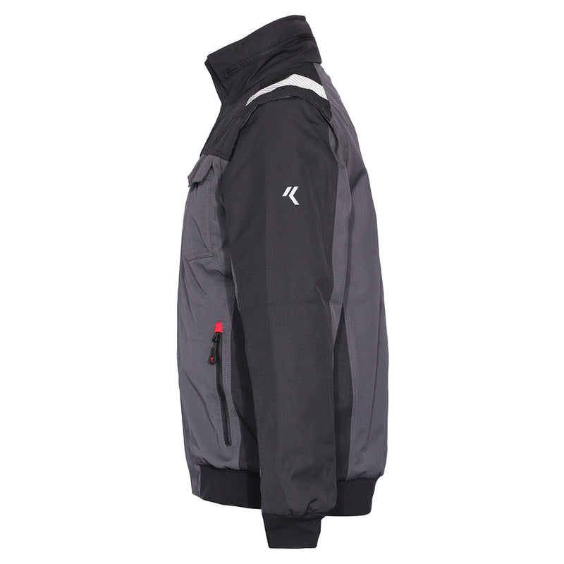 ISSALINE - GIUBBINO INVERNALE WISE MANICHE STACCABILI GRIGIO/NERO