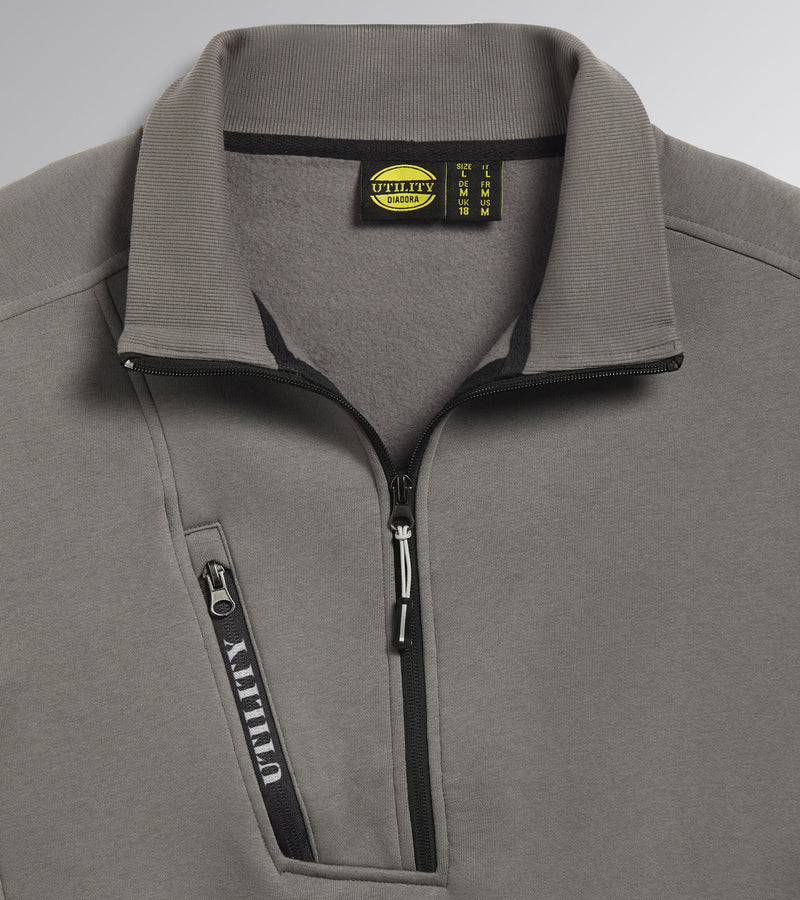 DIADORA UTILITY FELPA SWEATSHIRT HZ LITEWORK - GRIGIO ACCIAIO