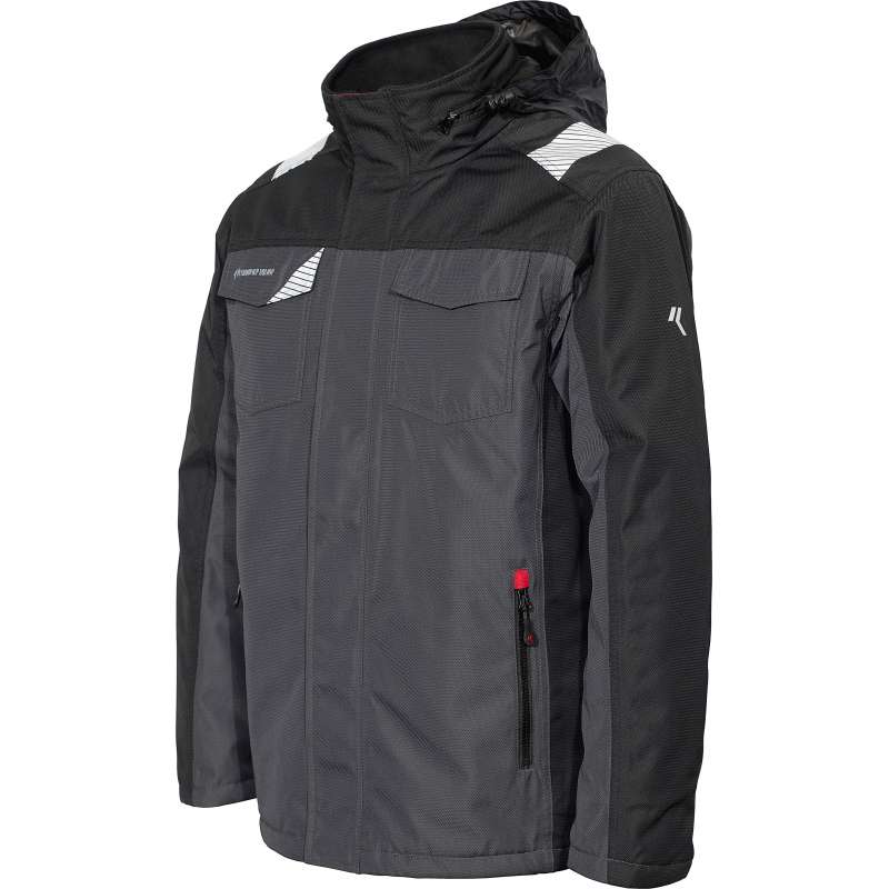 ISSALINE - GIUBBINO INVERNALE WISE MANICHE STACCABILI GRIGIO/NERO