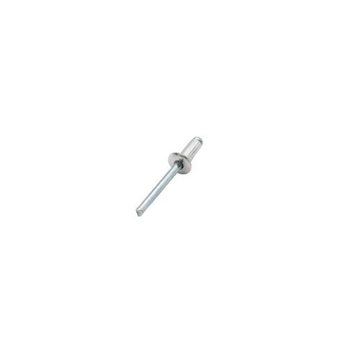 RIVETTO IN ALLUMINIO TESTA BOMBATA CON CHIODO IN ACCIAIO ZINCATO 4,8 X 16 - 100 PEZZI