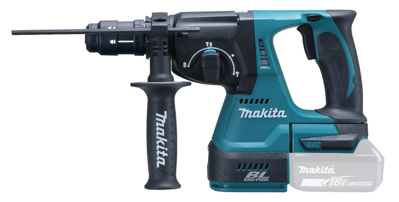 MAKITA - TASSELLATORE 18V BL MOTOR SDS-PLUS 24MM - DHR243ZJ - CORPO MACCHINA E VALIGETTA MAKPAC