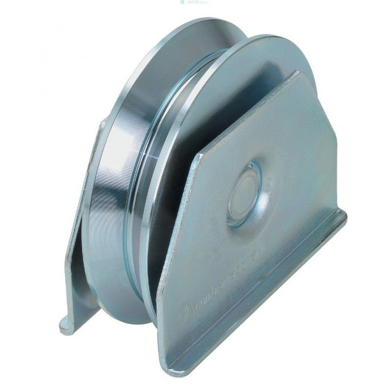 RUOTA 2 CUSCINETTI SUPPORTO LATERALE GOLA V - DIAM. 100
