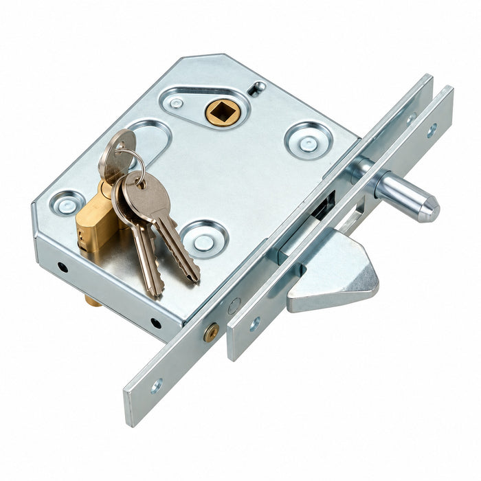 COMBI ARIALDO SERRATURA A GANCIO CON CONTROPIASTRA E CILINDRO 60 MM - ART. 350