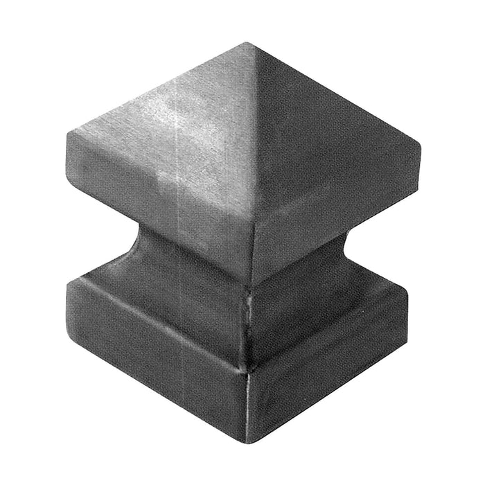COPRIPILASTRO QUADRATO GREZZO SAGOMATO SALDATO 120X120