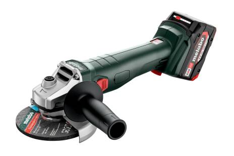 METABO - W 18 L 9-125 SMERIGLIATRICE ANGOLARE A BATTERIA 2X 4,0 AH E UNA BATTERIA DA 4H IN OMAGGIO