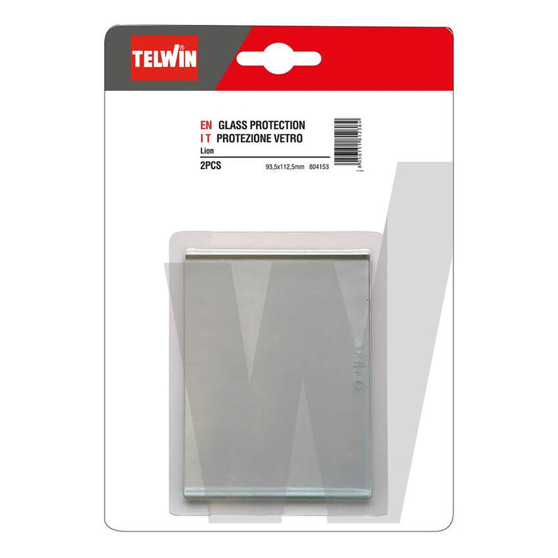 TELWIN - KIT VETRO ESTERNO 93X112 MM 2 PEZZI - 804153 - RICAMBIO WELDING HELMETS