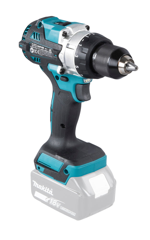 MAKITA - TRAPANO AVVITATORE CON PERCUSSIONE LXT - DHP486ZJ - CORPO MACCHINA E VALIGETTA MAKPAC