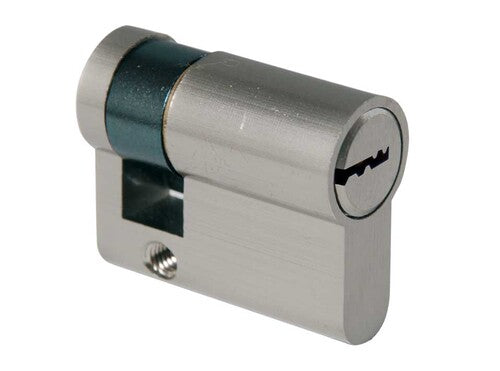 CILINDRO EUROPEO IBFM SAGOMATO CROMO SATINATO 40MM. - MISURA 30.10