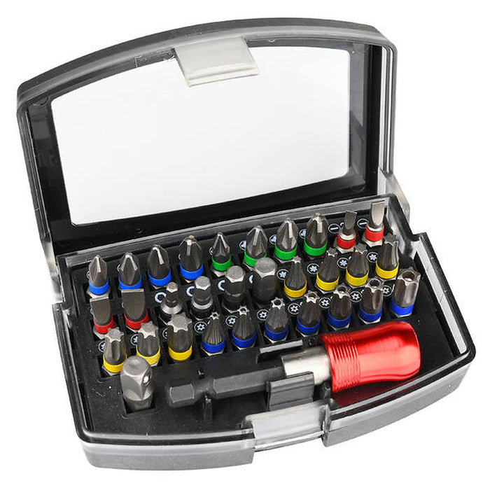 ECEF - SET INSERTI ATTACCO ESAGONALE 6,35 MM. - 31 PZ.