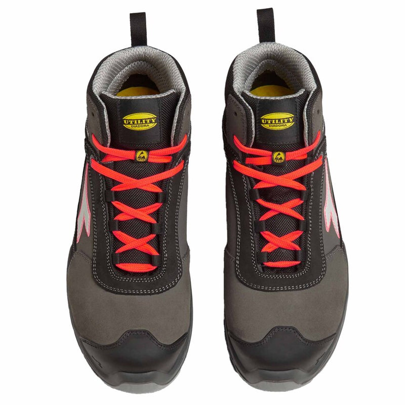 DIADORA UTILITY - SCARPA ANTINFORTUNISTICA SHARK STABLE IMPACT LEATHER MID S3 SRC ESD