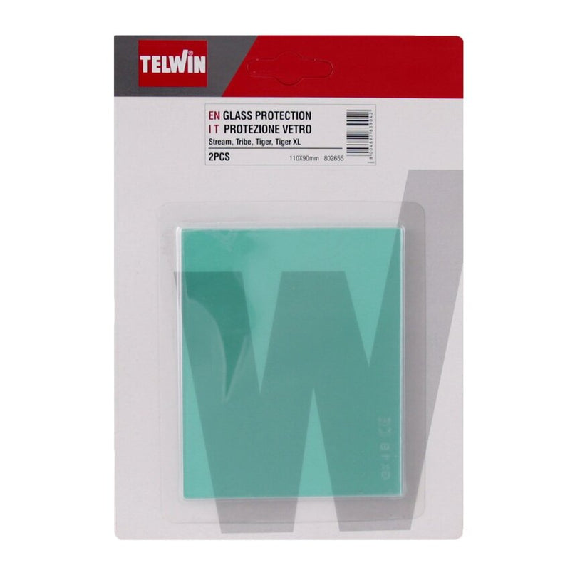 TELWIN - KIT VETRO ESTERNO 90X110 MM - 802655 - RICAMBIO WELDING HELMETS