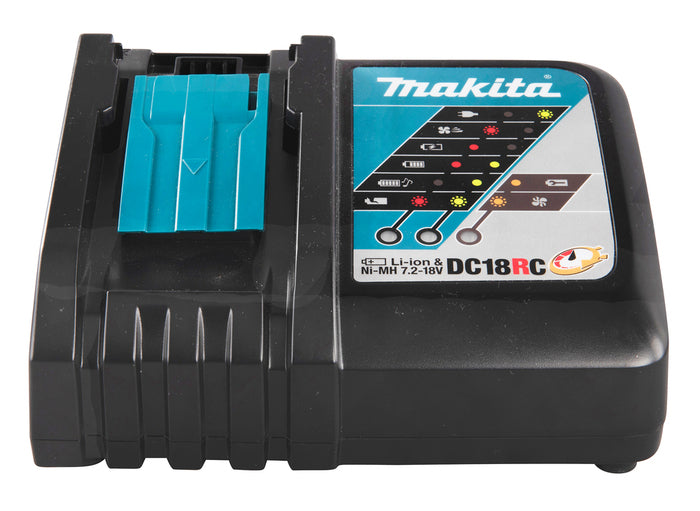 MAKITA - COMBO DLX2180TJ1 - DUE UTENSILI: DTD153 AVVITATORE IMPULSI, DHP484 TRAPANO AVVITATORE CON PERCUSSIONE,  BL1850B TRE BATTERIE 5,0 AH, DC18RC UN CARICABATTERIE
