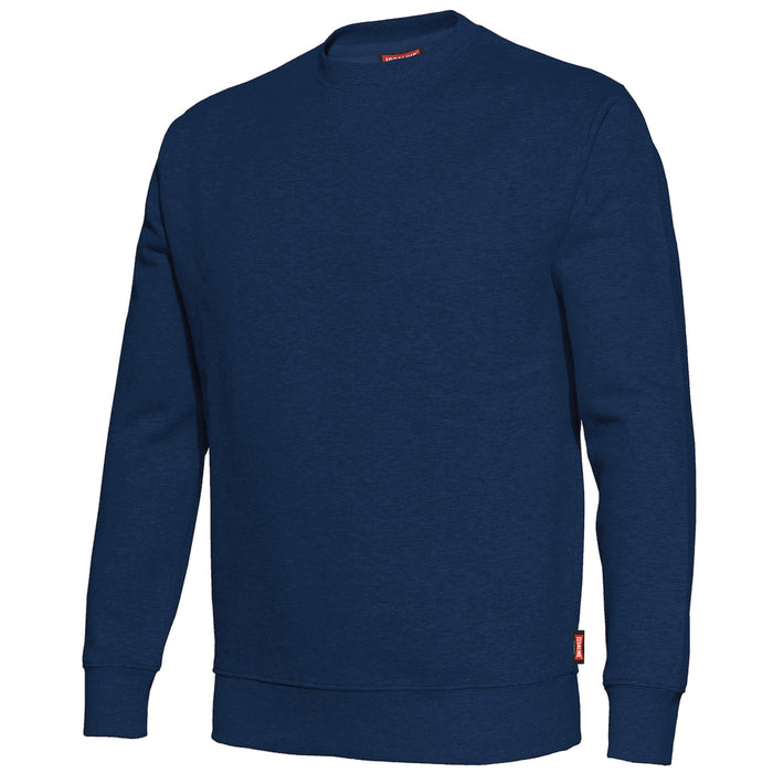 ISSALINE - FELPA GIRO COLLO FALORIA BLU