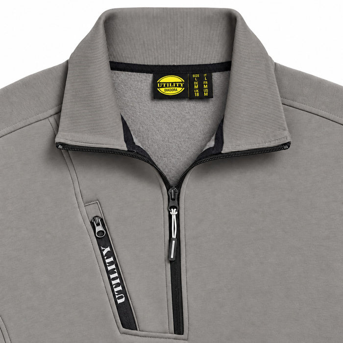 DIADORA UTILITY FELPA SWEATSHIRT HZ LITEWORK - GRIGIO ACCIAIO