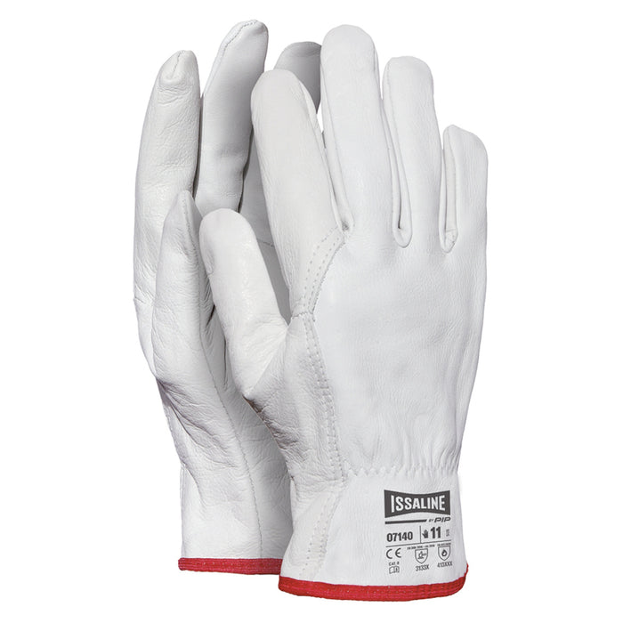 ISSALINE - GUANTO PIENO FIORE BOVINO - BIANCO - 2 CATEG. AB