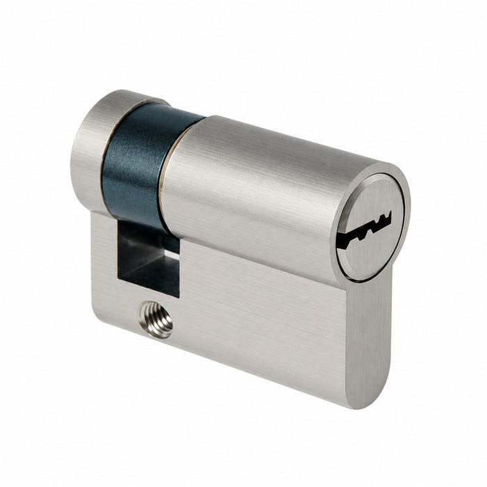 CILINDRO EUROPEO IBFM SAGOMATO CROMO SATINATO 40MM. KA (CHIAVE UNICA) - MISURA 30.10