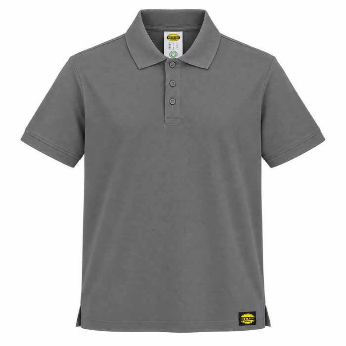 DIADORA UTILITY - POLO ATLAR ORGANIC MANICA CORTA GRIGIO ACCIAIO