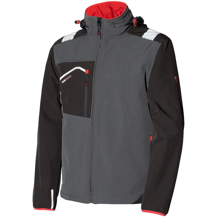 ISSALINE - GIACCA POSH SOFTSHELL GRIGIO/NERO