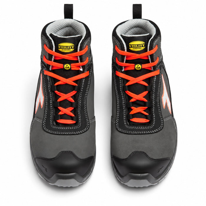DIADORA UTILITY - SCARPA ANTINFORTUNISTICA SHARK STABLE IMPACT LEATHER MID S3 SRC ESD