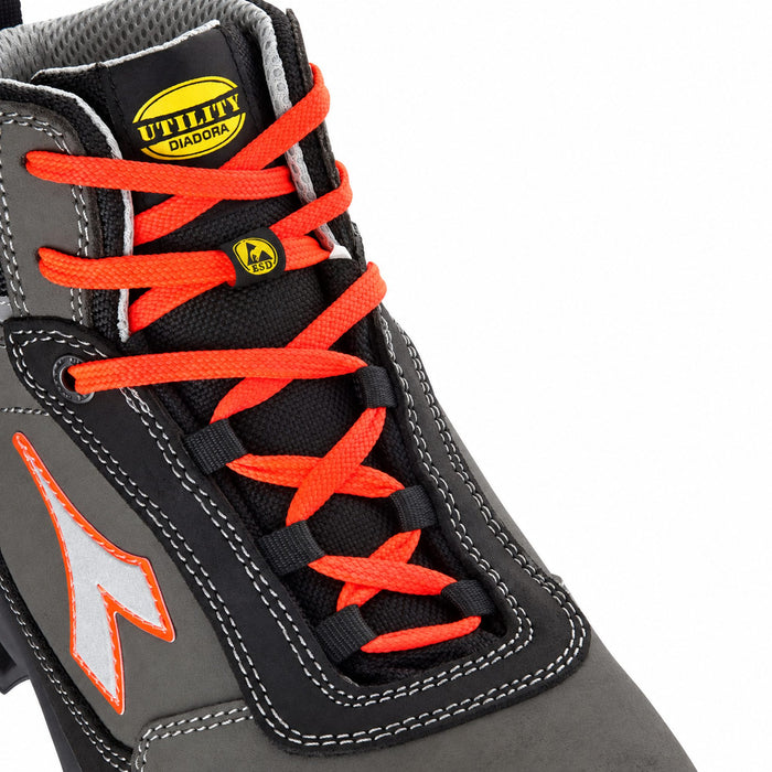 DIADORA UTILITY - SCARPA ANTINFORTUNISTICA SHARK STABLE IMPACT LEATHER MID S3 SRC ESD