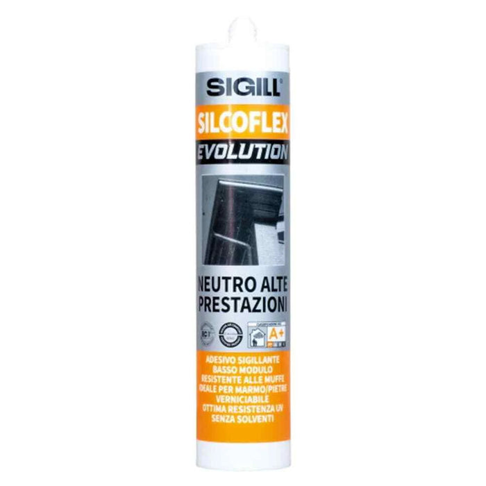 SILCOFLEX EVOLUTION - ADESIVO SIGILLANTE NEUTRO ALTE PRESTAZIONI - BIANCO 290ML.