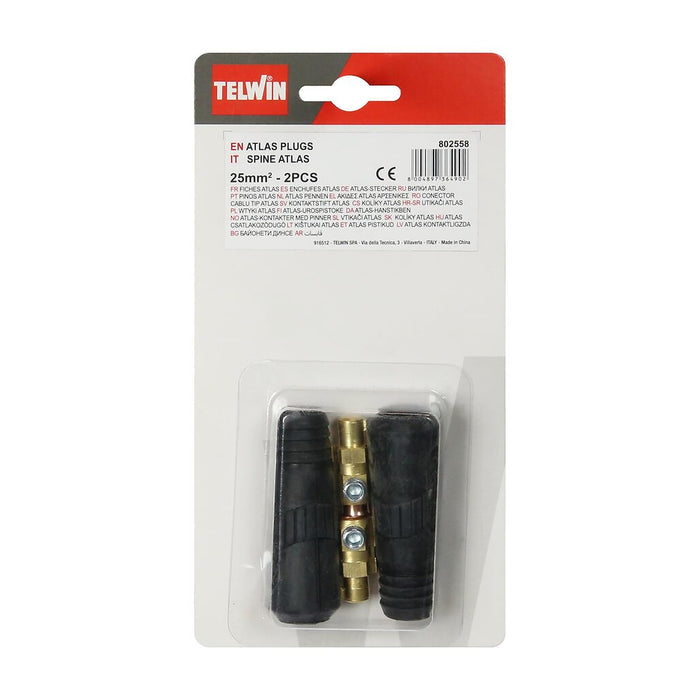 TELWIN - CONNETTORE RAPIDO ATLAS 25MMQ 2 PZ. - 802558
