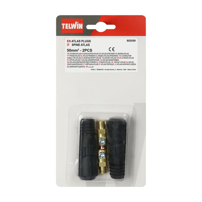 TELWIN - CONNETTORE RAPIDO ATLAS 50MMQ 2 PZ. - 802559