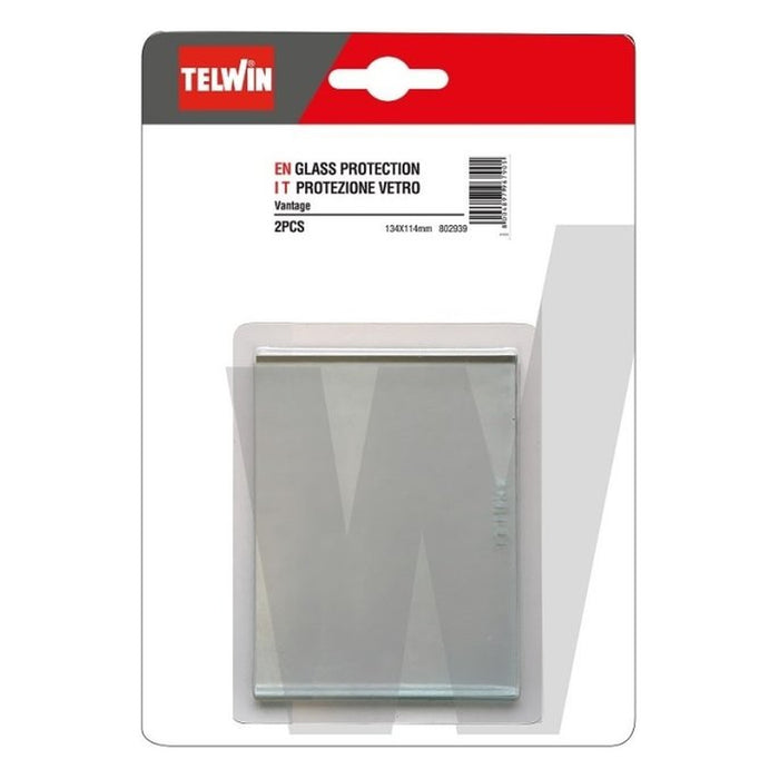 TELWIN - KIT VETRO ESTERNO 114X134 MM - 802939 - RICAMBIO WELDING HELMETS