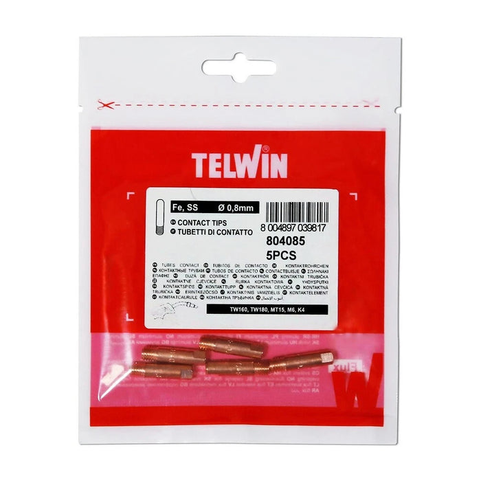 TELWIN - TUBETTO DI CONTATTO FE 0,8 MM - 804085 - RICAMBIO MIG/MAG