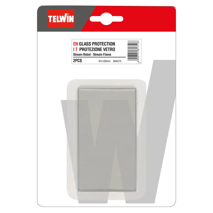 TELWIN KIT 2 PEZZI VETRO INTERNO 47 X 100 MM. - 804313 - RICAMBIO WELDING HELMETS