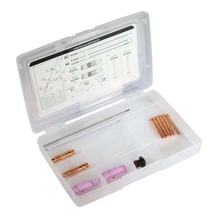 TELWIN - BOX CONSUMABILI TORCIA TIG ST17-26 - CONSUMABILI TIG - 804138