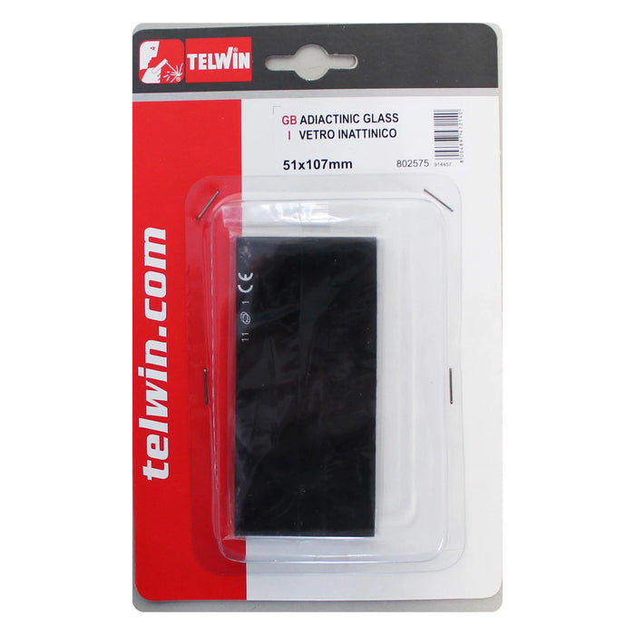 TELWIN - KIT VETRO INATTINICO 51X107 MM - 802575 - RICAMBIO WELDING HELMETS