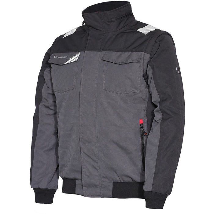 ISSALINE - GIUBBINO INVERNALE WISE MANICHE STACCABILI GRIGIO/NERO